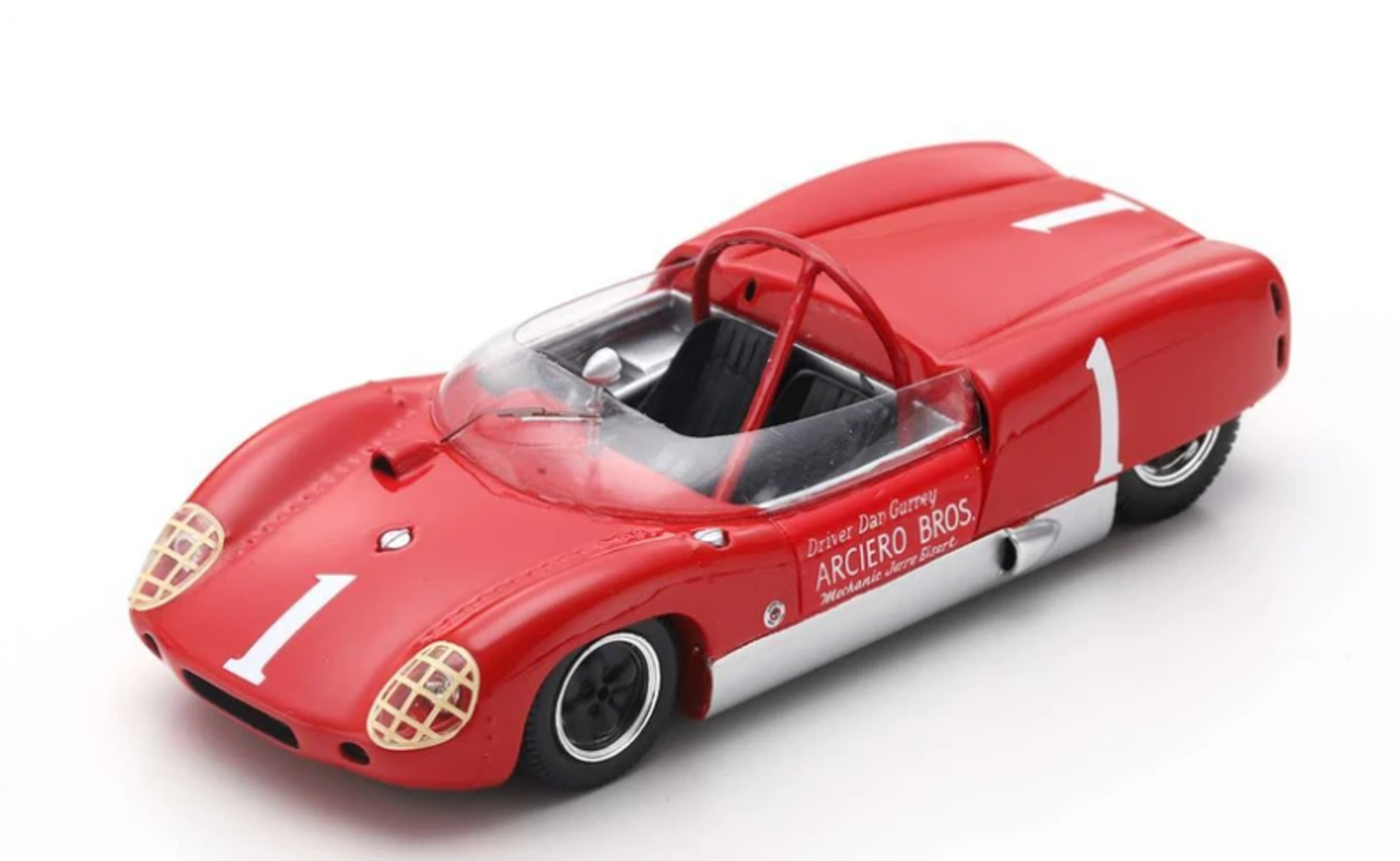 1/43 Spark Lotus 19 No.1 Winner Nassau Trophy Race 1961 Dan Gurney Limited 300 Car Model