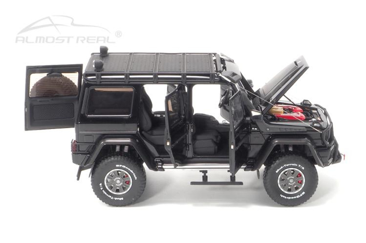 1/18 Almost Real Mercedes-Benz Mercedes G-Class G-Klasse G500 Brabus 550 Adventure 4x4 (Gloss Black) Diecast Car Model Limited