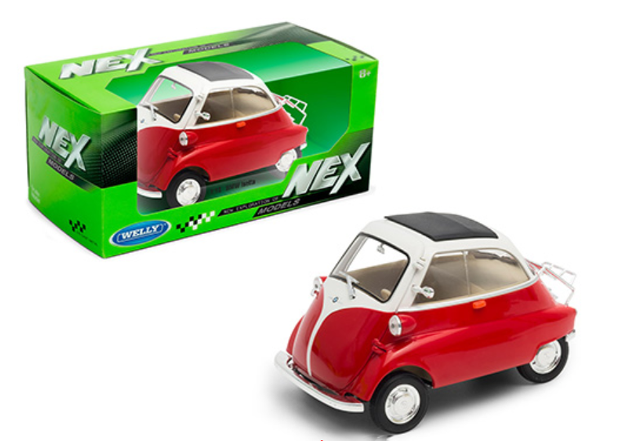 1/18 Welly BMW Isetta Red Diecast Car Model