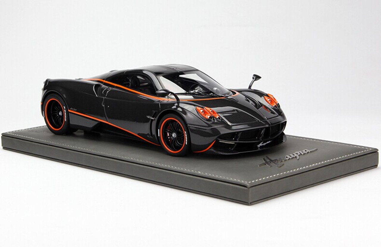 LIMITED 50! BBR HANDMADE 1/18 PAGANI HUAYRA (Black w/ Orange Stripes)