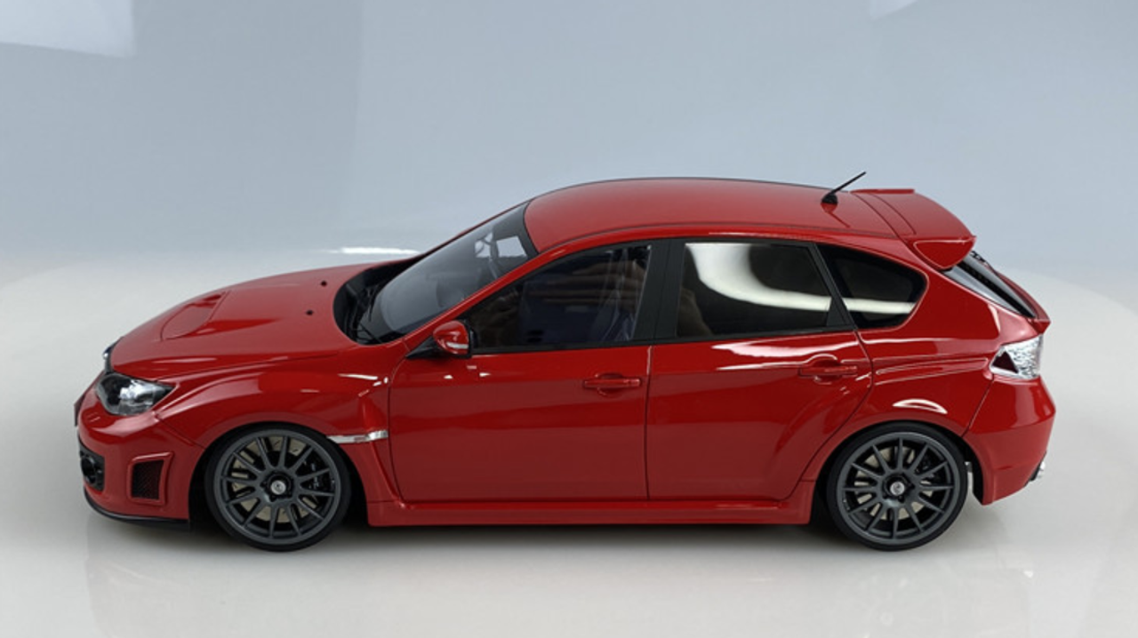 1/18 AGU Subaru Impreza STi 2007 Pure Red Resin Car Model