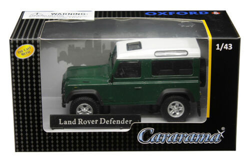ミニカー Cararama 1/43 Land Rover Defender 1/43 Cararama Land Rover Defender (Dark Green/White) Diecast Car
