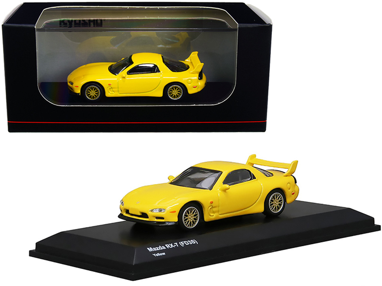 京商 1/18 マツダ RX-7 左ハンドル イエロー No.7010Y KYOSHO