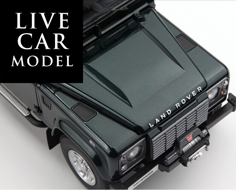 京商　Land Rover公認 Defender90 1/18 1/18 Kyosho Land Rover Defender 90 (Dark Green) Diecast Car Model