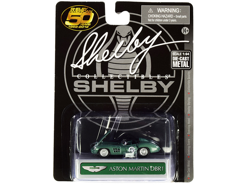 Aston Martin DBR1 #5 Green Metallic 1/64 Diecast Model Car by