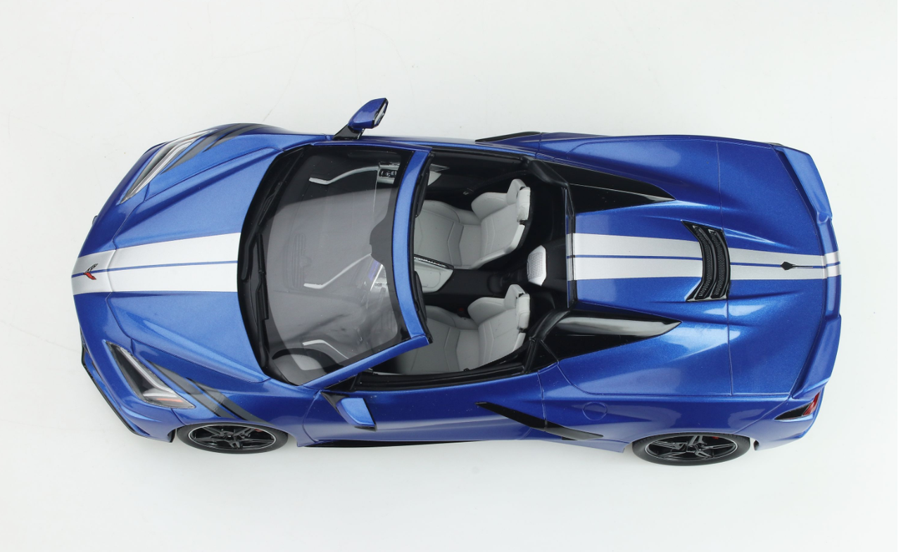 1/18 GT Spirit Chevrolet Chevy Corvette C8 Stingray Convertible (Elkhart Blue) Resin Car Model