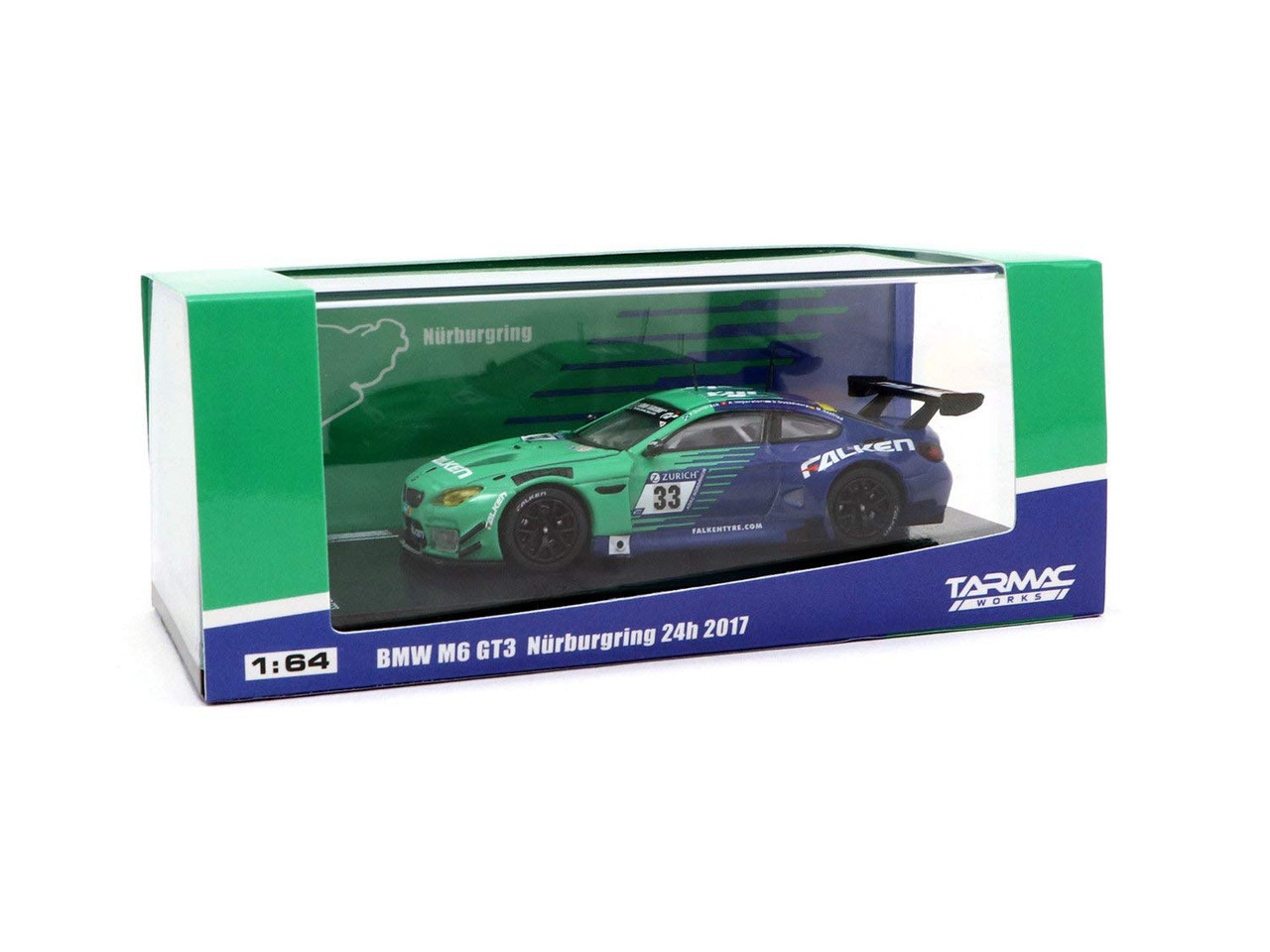 Tarmac Works BMW M6 GT3 1/64 レーシングモデル BMW M6 GT3 #88 eRacing Grand Prix Hong Kong Season 1 1/64