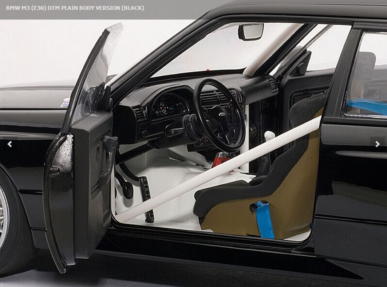 1/18 AUTOart BMW M3 (E30) DTM PLAIN BODY VERSION (BLACK)
