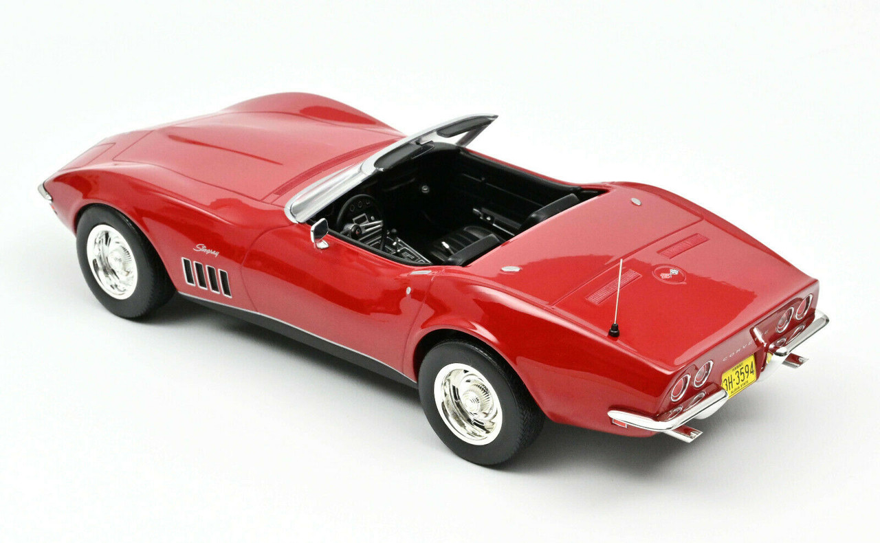 1/18 Norev 1969 Chevrolet Corvette C3 Stingray Convertible (Red 