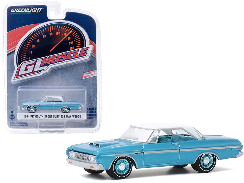 1964 Plymouth Sport Fury 426 Max Wedge Turquoise with White Top