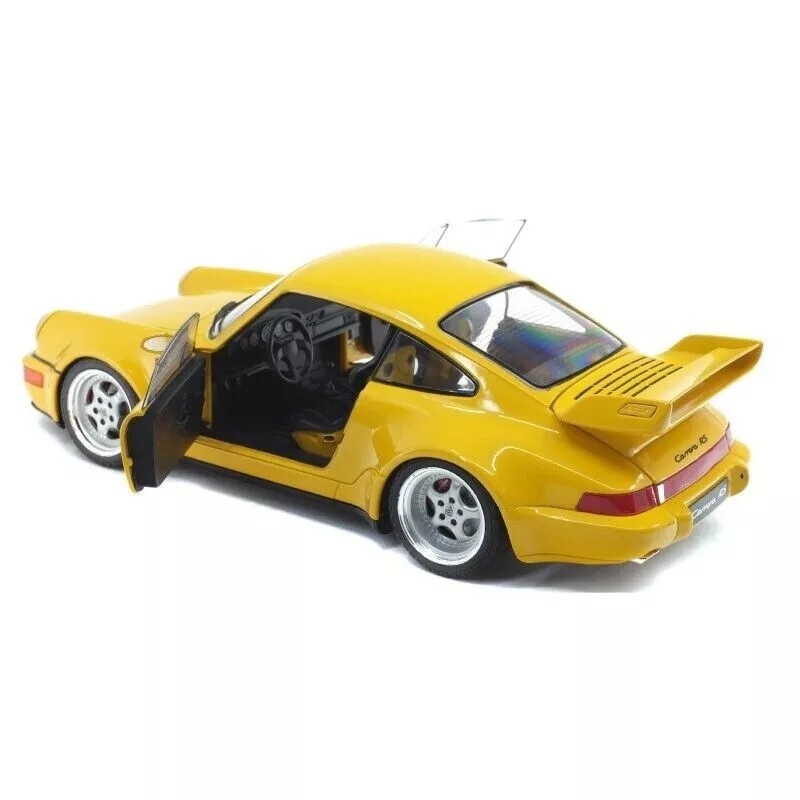 1/18 Solido 1990 Porsche 911 964 3.8 RS Jaune Yellow Diecast Car