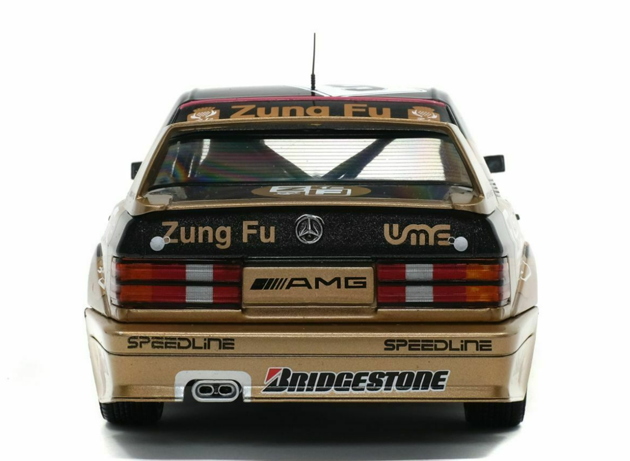 1/18 Solido 1991 Mercedes-Benz 190E EVO II DTM #9 Macau Ludwig (Black) Diecast Car Model