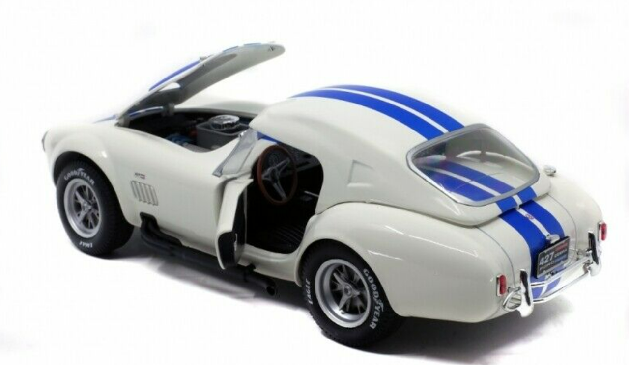 1/18 Solido 1965 Shelby Cobra AC 427 MKI With Removable Top (White) Diecast Car Model