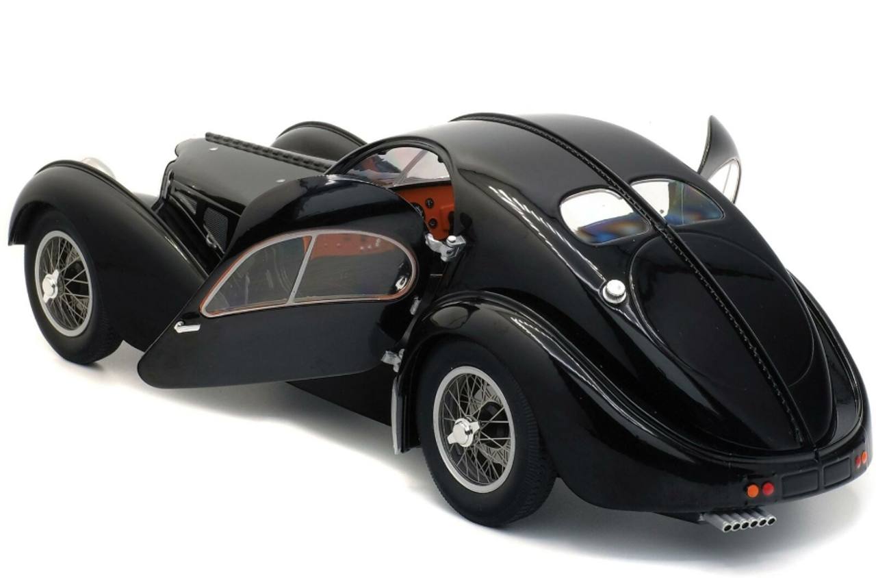 1/18 Solido 1937 Bugatti Type 57 SC Atlantic (Black) Diecast Car Model