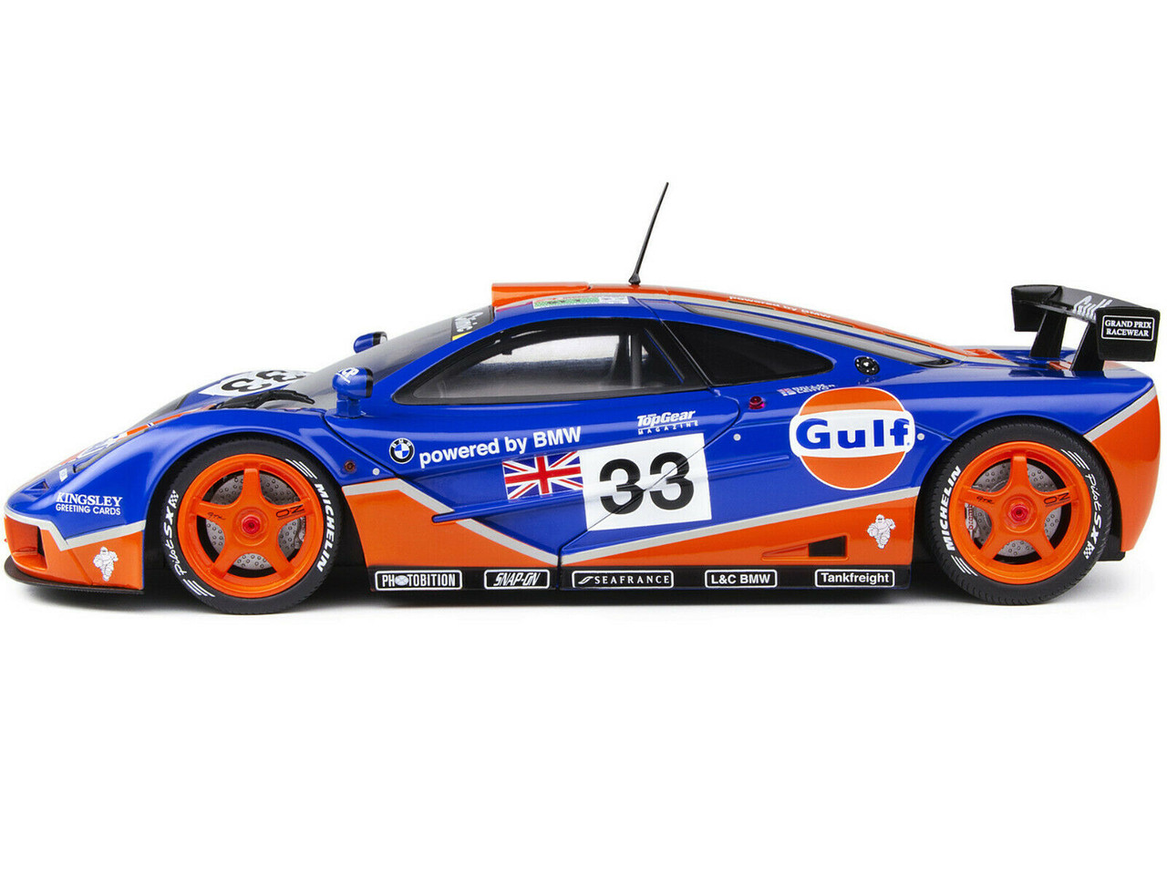 1/18 Solido 1996 McLaren F1 GTR #33 9th 24h LeMans Gulf Racing