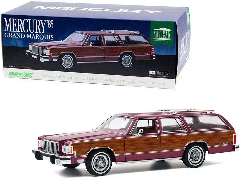 1985 Mercury Grand Marquis Colony Park Burgundy with Wood Grain