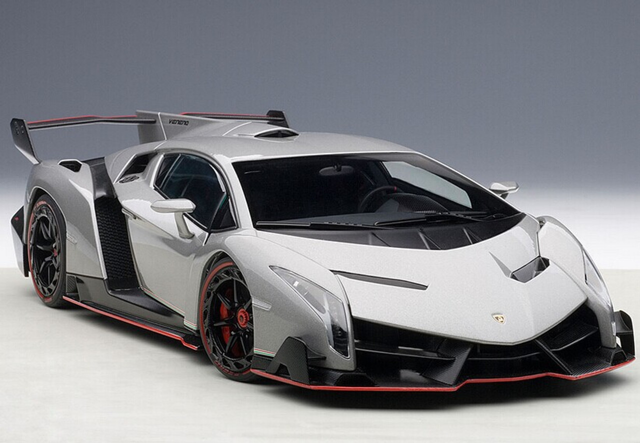 1/18 AUTOart Signature Lamborghini Veneno (Grey) Diecast Car Model 74506