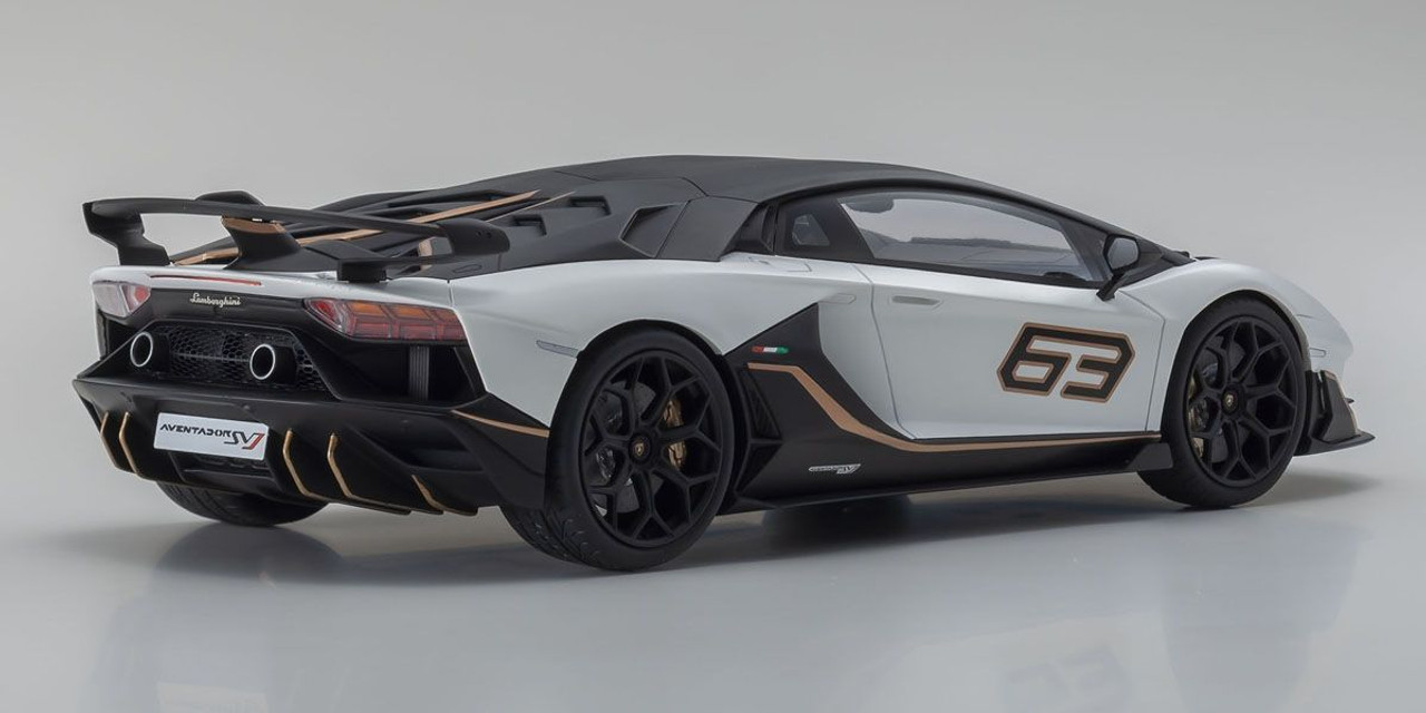 1/18 Kyosho Lamborghini Aventador SVJ (White) Car Model