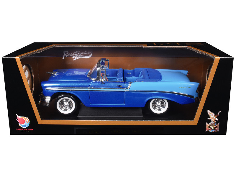 1/18 Road Signature 1956 Chevrolet Bel Air Convertible (Dark Blue