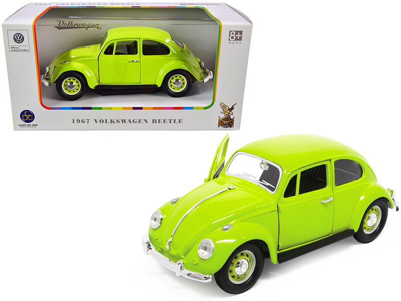 1967 Volkswagen Beetle Light Green 1/24 Diecast Model Car by Road