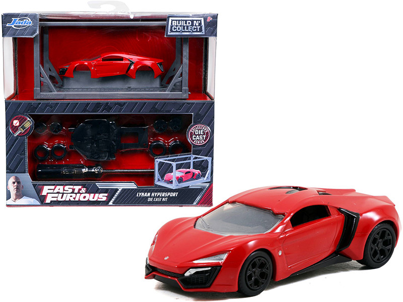 Model Kit Lykan Hypersport Red with Black Wheels 