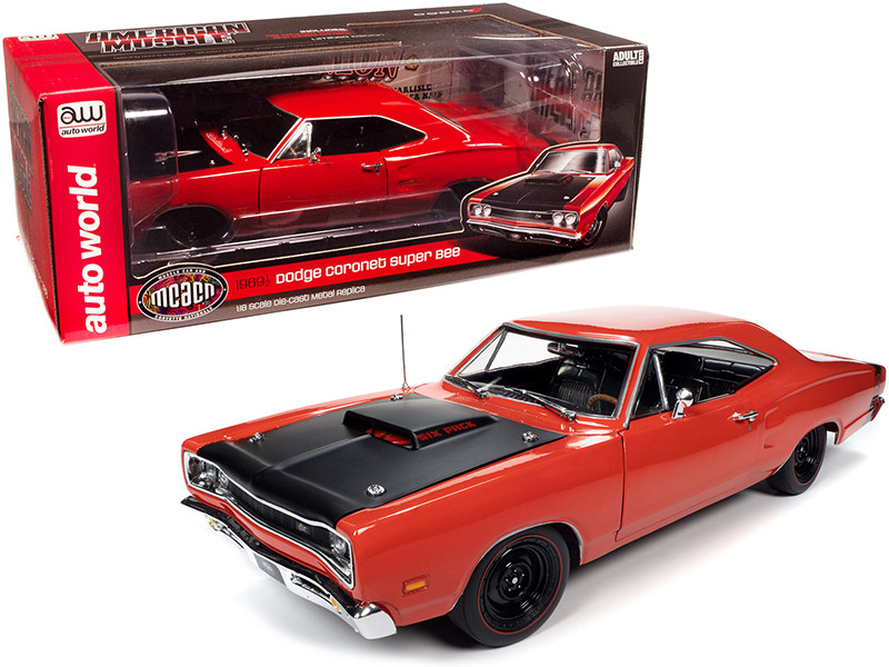 1/18 American Muscle - 1969 1/2 Dodge Coronet Super Bee (R4 bright