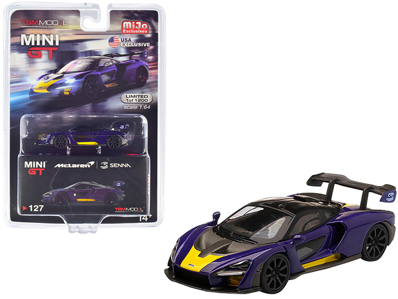 ミニカー MINI GT McLaren Senna Antares Blue 1/64 MINI GT McLAREN SENNA ANTARES BLUE LHD 1 OF 1200 MIJO