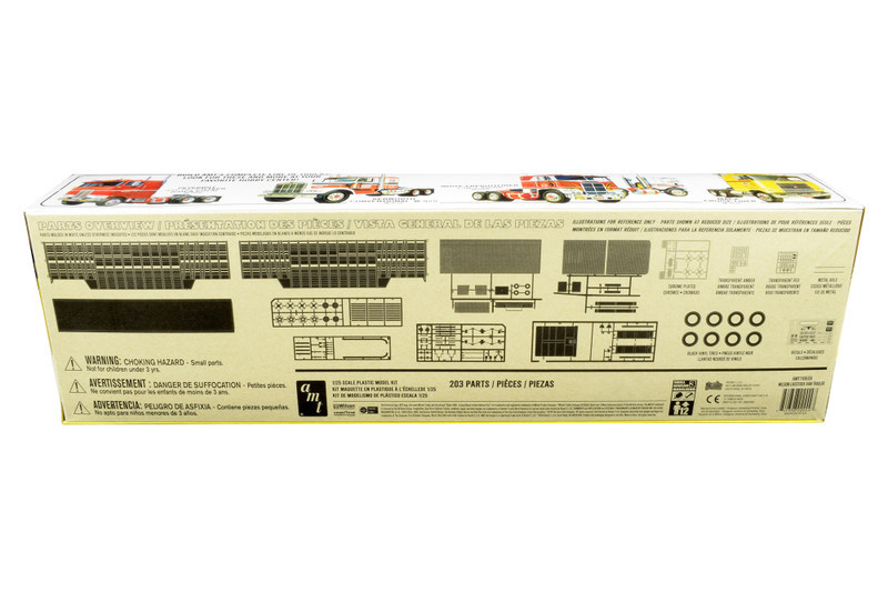 Skill 3 Model Kit Wilson Livestock Van Trailer 1/25 Scale Model by