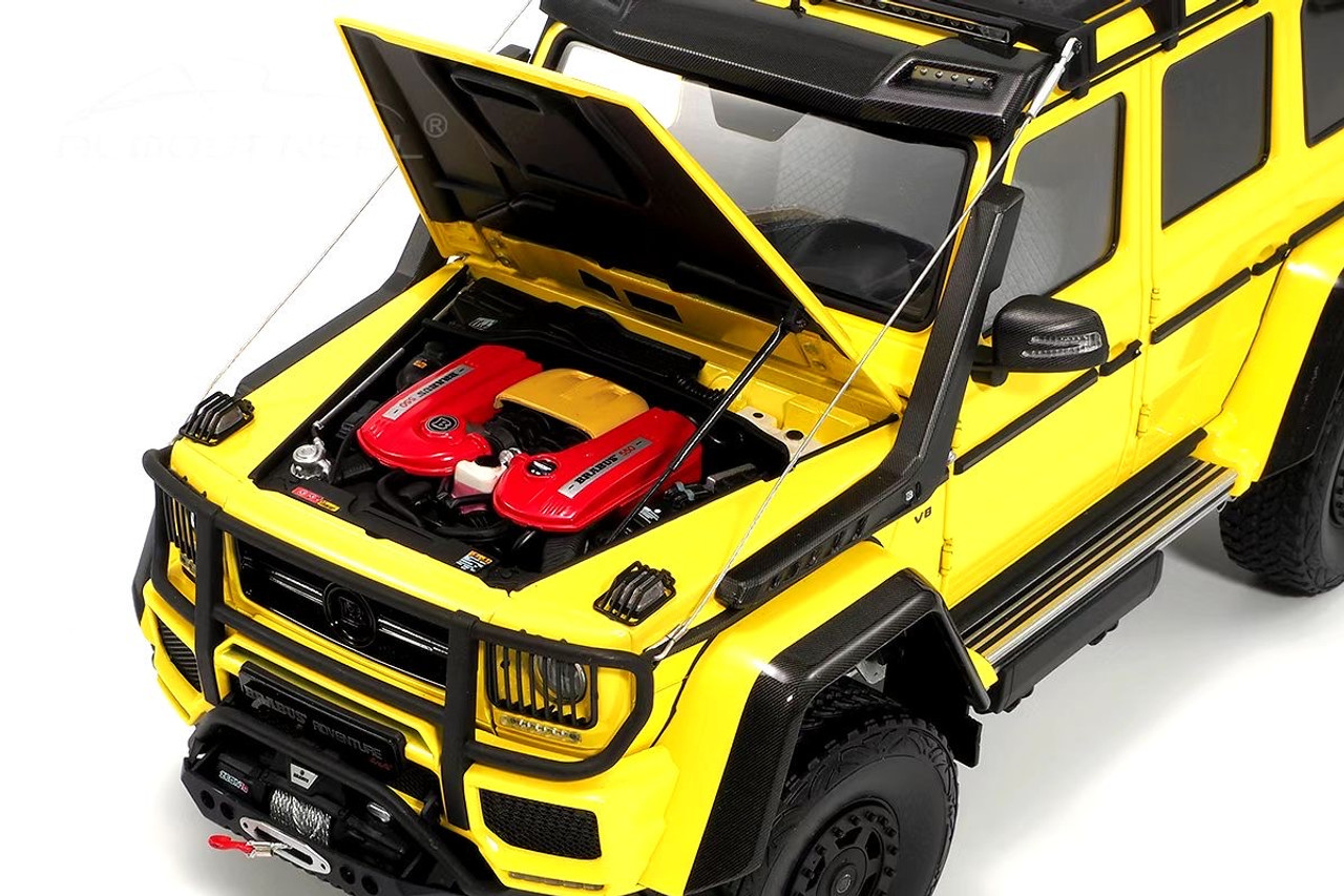 1/18 Almost Real Mercedes-Benz Mercedes G-Class G-Klasse G500 Brabus 550 Adventure 4x4 (Yellow) Diecast Car Model Limited 300 Pieces