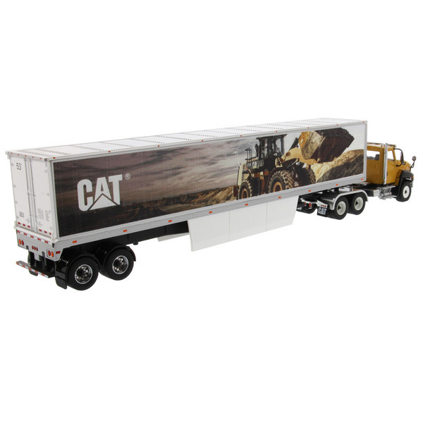 CAT Caterpillar CT660 Day Cab with Caterpillar Mural Dry Van Trailer "Transport Series" 1/50 Diecast Model by Diecast Masters