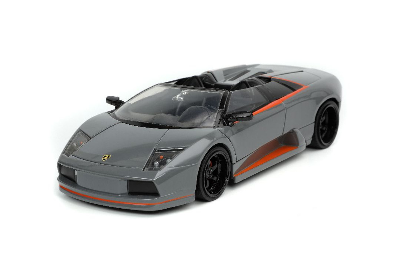 Hyper-Spec Lamborghini Murcielargo Roadster Grey 1/24 Diecast Model by Jada