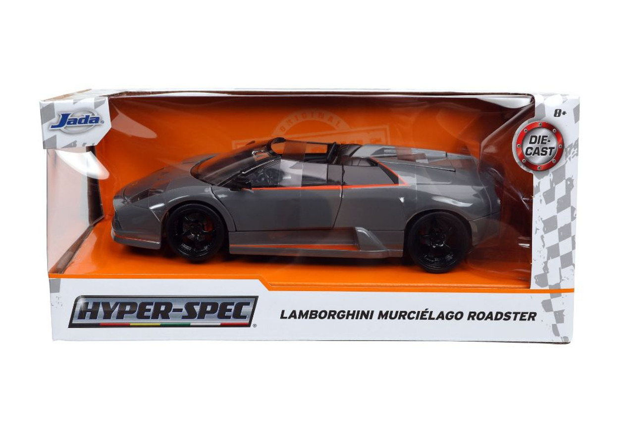 Hyper-Spec Lamborghini Murcielargo Roadster Grey 1/24 Diecast Model by Jada