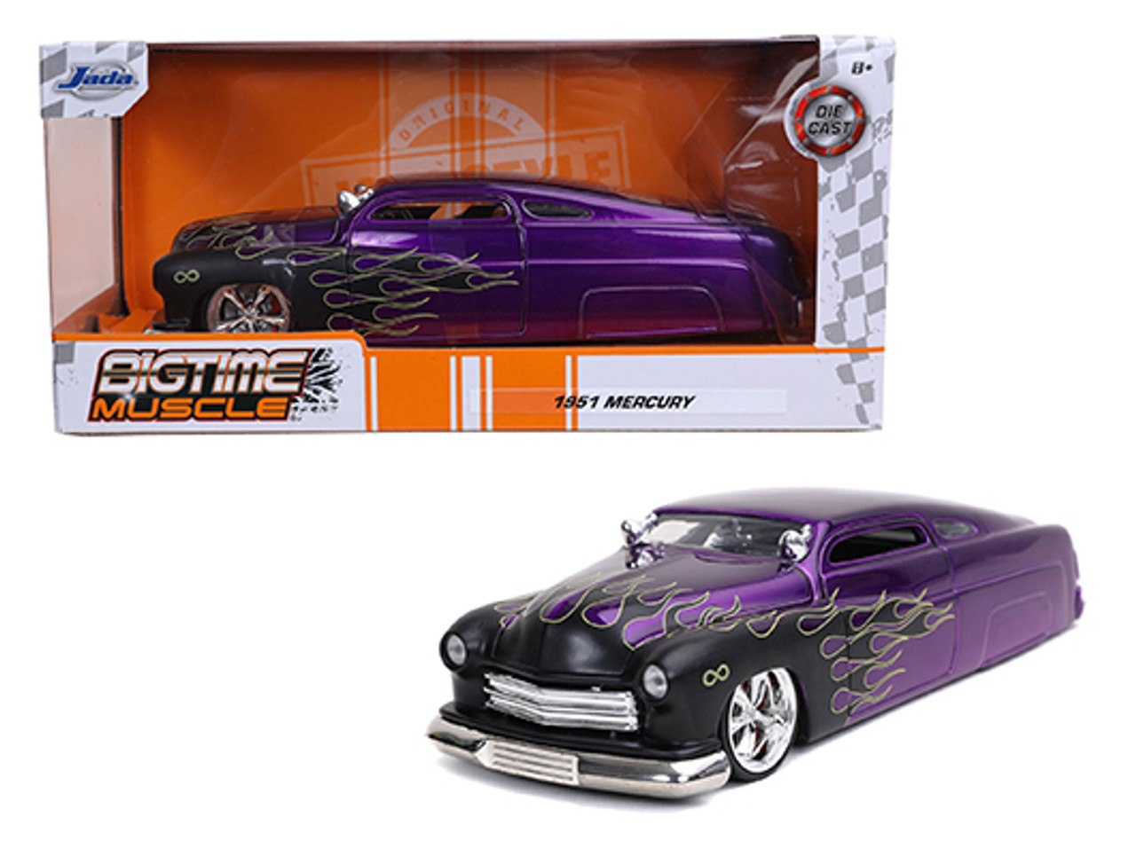 1951 Mercury Purple with Black Flames 