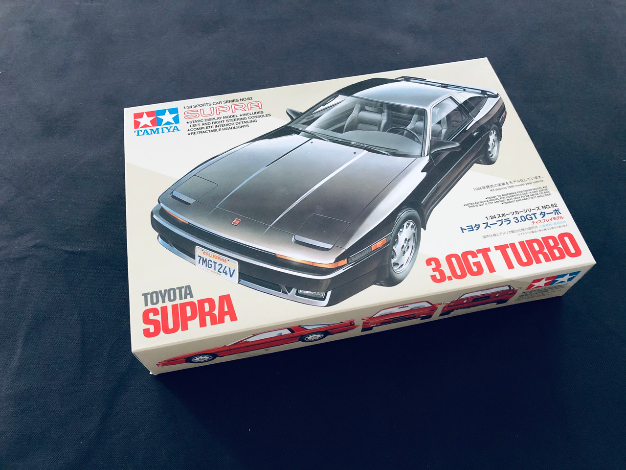 TAMIYA - Toyota Supra 3.0GT Turbo 1/24 Scale Model Kit - No. 62