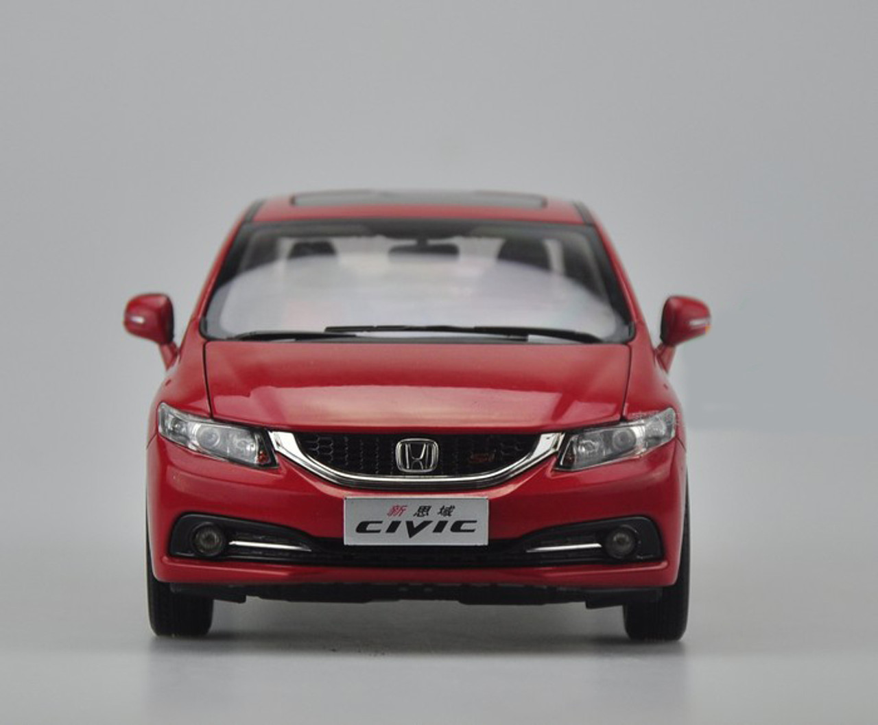 1/18 Dealer Edition Honda Civic (Red) 9th Generation (2012–2015) Diecast  Car Model