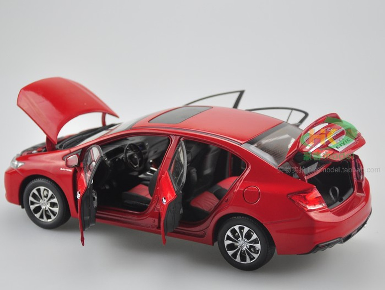 1/18 Dealer Edition Honda Civic (Red) 9th Generation (2012–2015