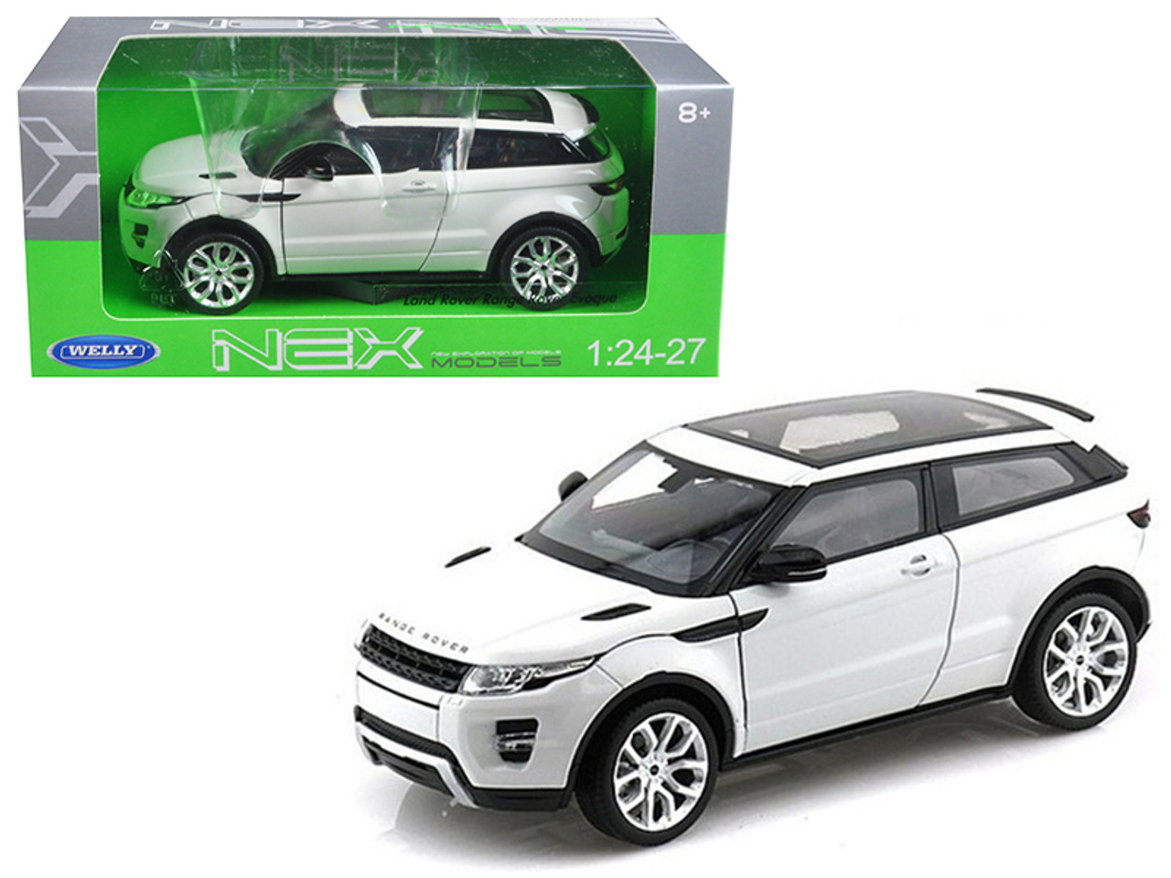 Range Rover Land Rover Evoque with Sunroof White 1/24-1/27 Diecast Model Car by Welly