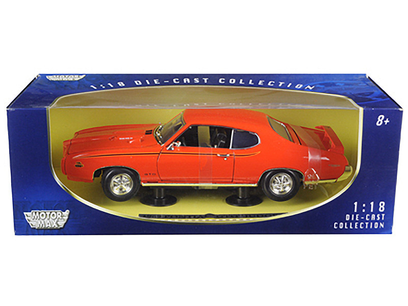 1969 Pontiac GTO Judge Orange 1/18 Diecast Model Car by Motormax