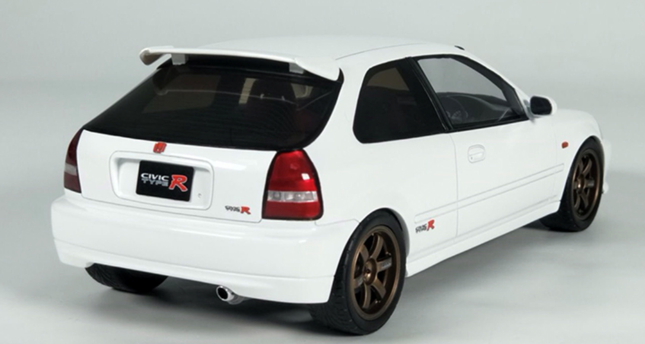 1 18 Otto Honda Civic Type R Ek9 White W Sports Wheels Resin Car Model Mar 21 Livecarmodel Com