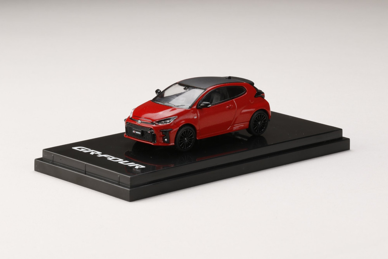 1/64 Hobby Japan Toyota GR Yaris RZ High-performance (Dark Red) Diecast Car Model