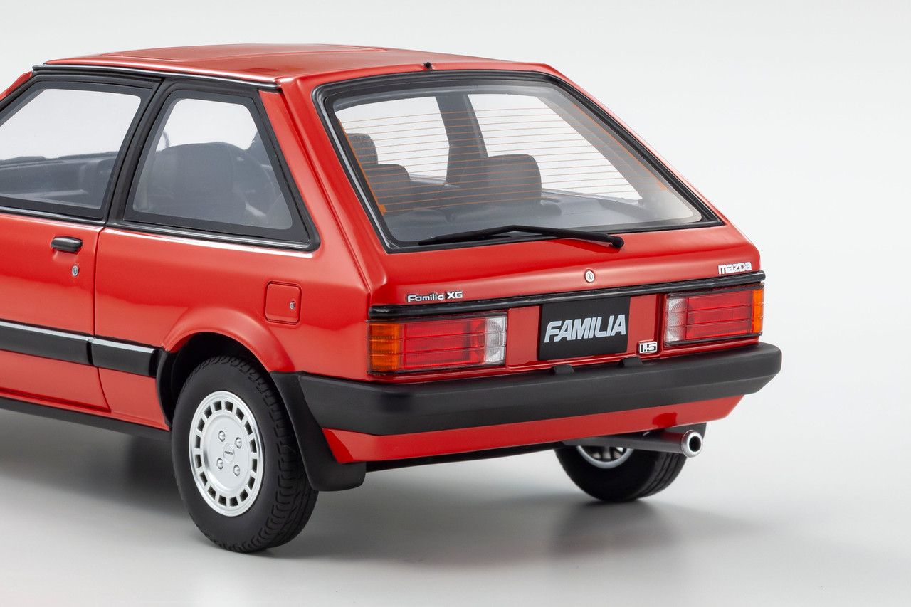 1/18 Kyosho Samurai Mazda Familia Red Car Model - LIVECARMODEL.com