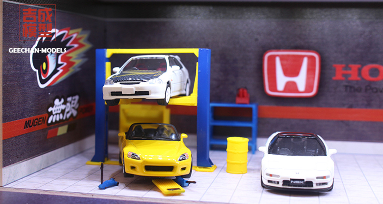 1/64 Geechan Model Honda Repair Shop Diorama Model Scene