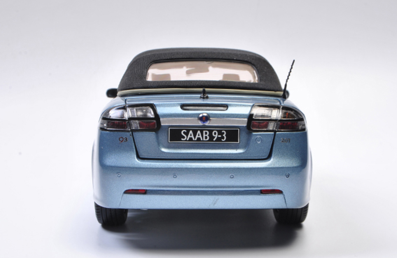 1/18 Dealer Edition Saab 9-3 93 Convertible (Silver Blue) Diecast Car Model