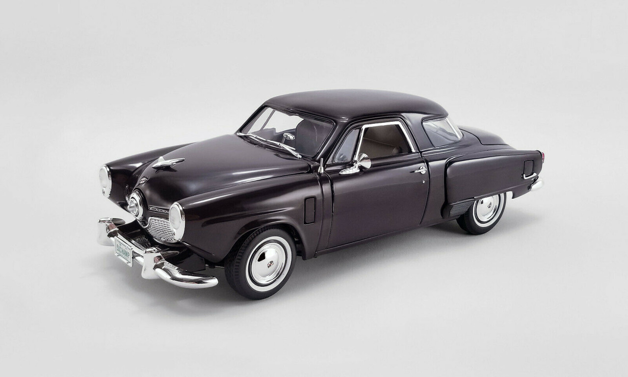 1/18 ACME 1951 Studebaker Champion - Rich Black Cherry Diecast Car Model