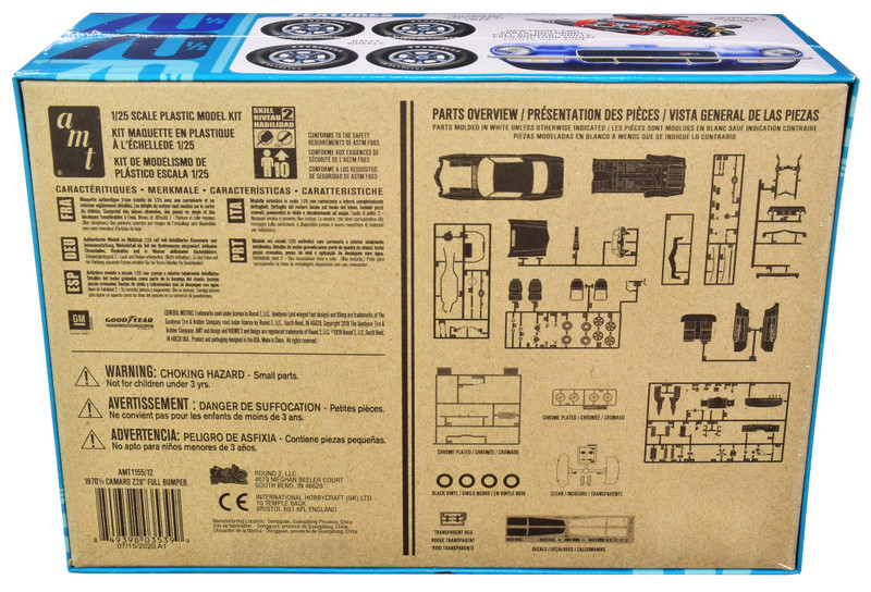 Skill 2 Model Kit 1970 1/2 Chevrolet Camaro Z28 