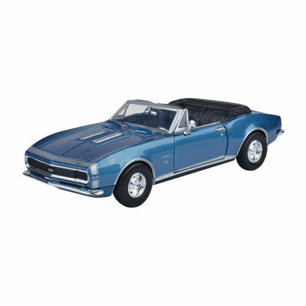 1967 Chevrolet Camaro SS Convertible - Timeless Legends - Blue - 1/24 Diecast Model Car by Motormax