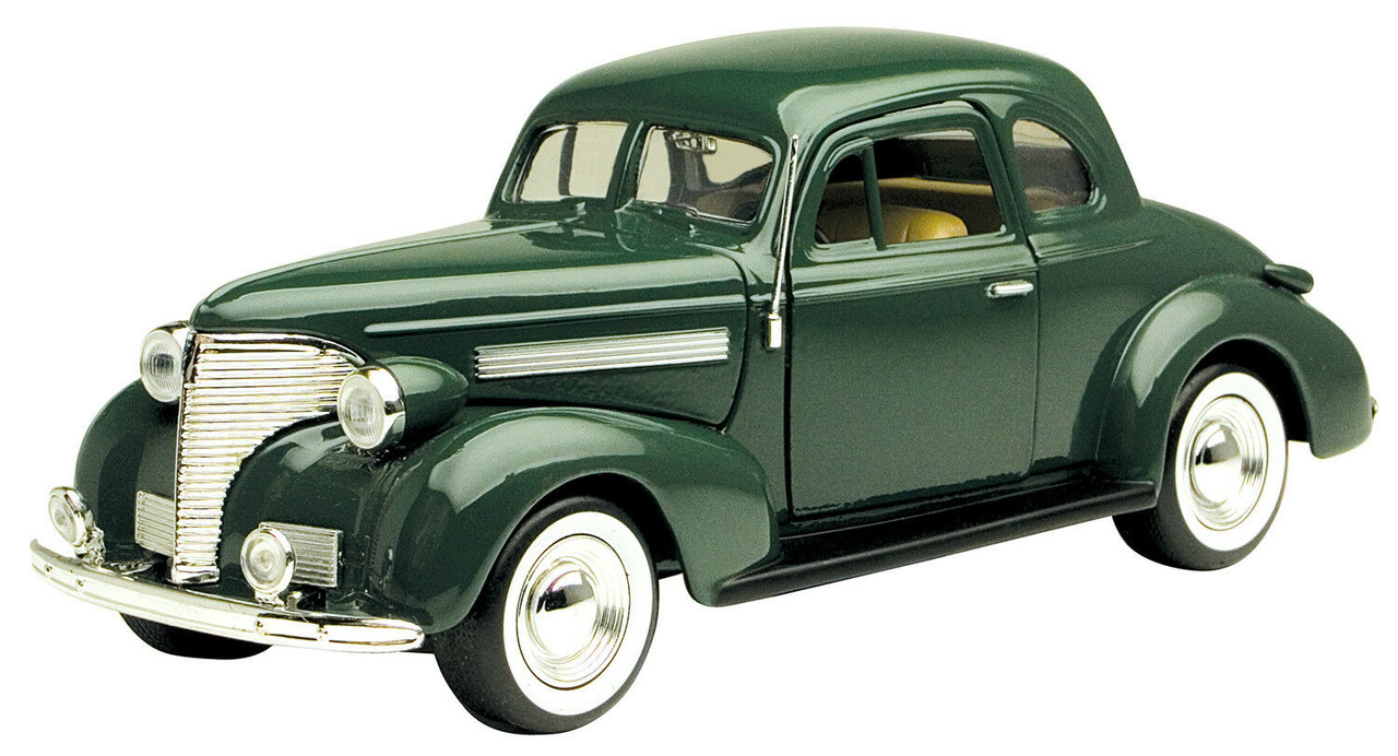 1939 Chevrolet Coupe - Timeless Legends - Green - 1/24 Diecast Model Car by Motormax