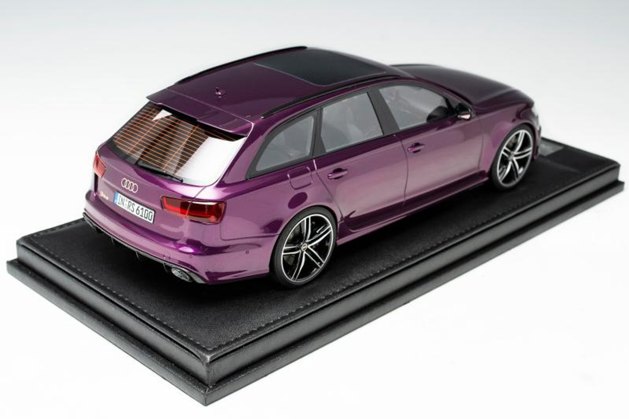 1/18 Motorhelix Audi RS6 Avant (Purple) Resin Car Model w/ Matching color roof luggage Limited 66 Pieces