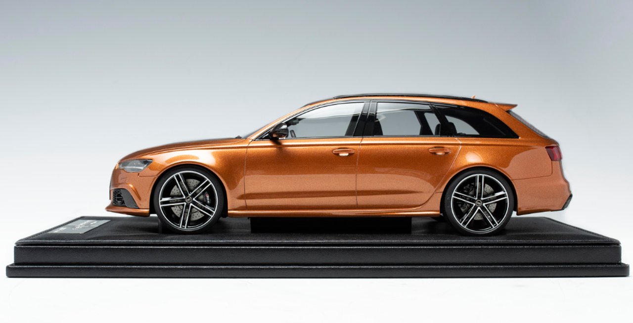 1/18 Motorhelix Audi RS6 Avant (Orange Brown) Resin Car Model w/ Matching color roof luggage Limited 66 Pieces