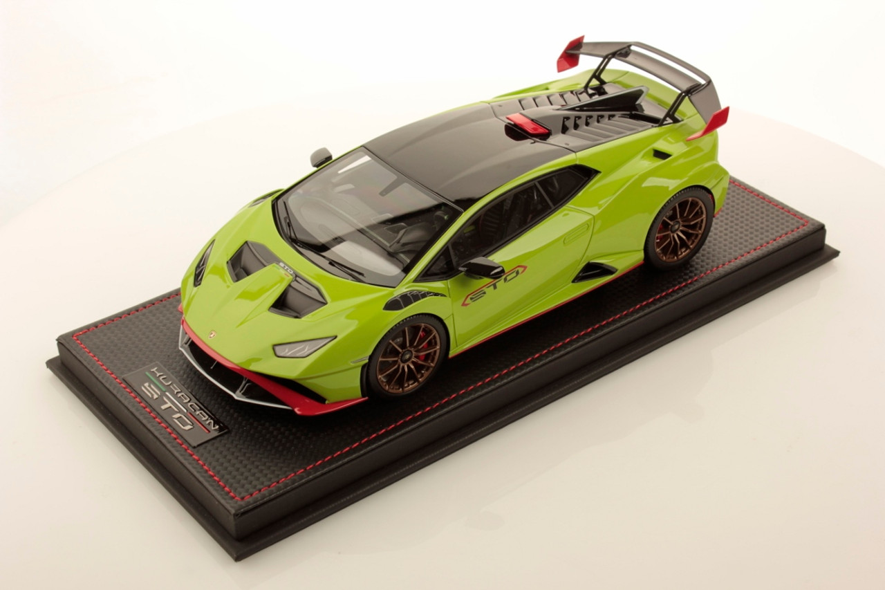 1/18 MR Collection Lamborghini Huracan STO (Verde Aries Green) Resin Car Model Limited